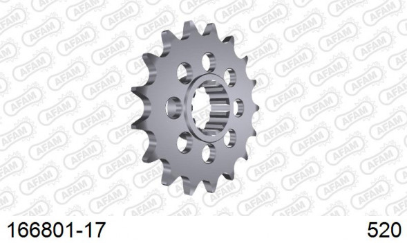 166801-17 звезда передняя BMW HP4, BMW S1000 RR (ведущая) стальная, 520, AFAM (JTF1404.17)