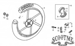 Рычаг эксцентрика заднего тормоза SYM ORBIT 50