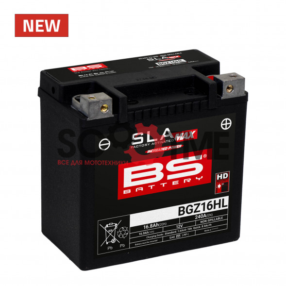 Аккумулятор BS-BATTERY BGZ16HL (YTX14HL)