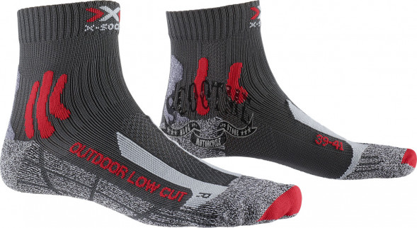 Носки X-SOCKS TREK OUTDOOR LOW CUT MEN SOCKS [GREY/RED]