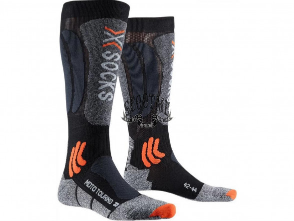 Носки X-SOCKS MOTOTOURING LONG SOCKS (BLACK/GREY)