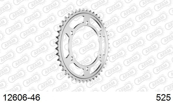12606-46 звезда задняя YAMAHA FZ 8, YAMAHA TDM 900 (ведомая) стальная, 525, AFAM (JTR300.46)
