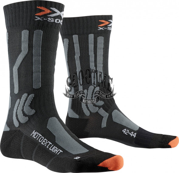 Носки X-SOCKS MOTO EXTREME LIGHT SOCKS (BLACK/GREY)