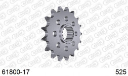 61800-17 звезда передняя KTM 1090 Adventure, SM 990 Supermoto (ведущая) стальная, 525, AFAM (JTF1904.17)