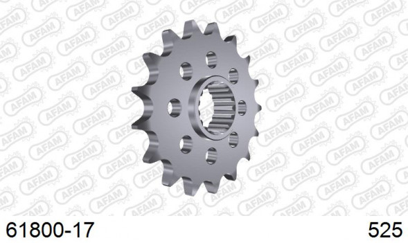 61800-17 звезда передняя KTM 1090 Adventure, SM 990 Supermoto (ведущая) стальная, 525, AFAM (JTF1904.17)