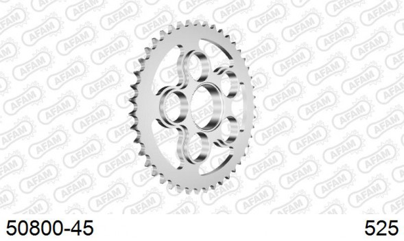 50800-45 звезда задняя DUCATI Monster, Hypermotard, Hyperstrada (ведомая) стальная, 525, AFAM
