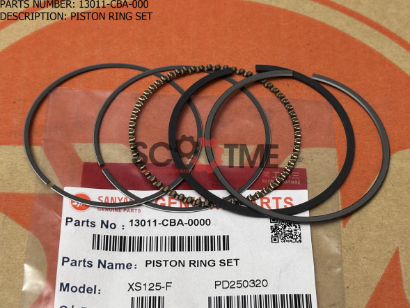 Кольца поршневые к-т SYM XS125, XS125-K [000]