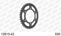 12813-42 звезда задняя YAMAHA MT-01 16700, YAMAHA XJR 1300, SUZUKI GSX-R (ведомая) стальная, 530, AFAM (JTR479.42)