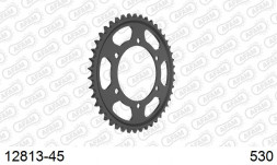 12813-45 звезда задняя SUZUKI GSX-R, YAMAHA FZ Fazer, YZF 1000 (ведомая) стальная, 530, AFAM (JTR479.45)