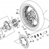 Демпферные резинки заднего колеса SYM WOLF (T2) 250