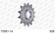 73301-14 звезда передняя HUSABERG, KTM EXC 250, SX 400, POLARIS (ведущая) стальная, 520, AFAM (JTF1901.14)