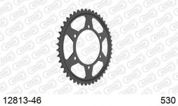 12813-46 звезда задняя SUZUKI GSX-R, YAMAHA FZ Fazer, YZF 1000 (ведомая) стальная, 530, AFAM (JTR479.46)