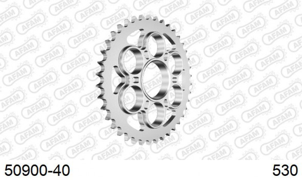 50900-40 звезда задняя DUCATI 1200 Multistrada (ведомая) стальная, 530, AFAM