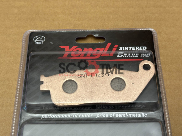 SNT-F123B Тормозные колодки дисковые мото YONGLI Sintered (FDB664ST)