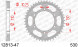 12813-47 звезда задняя YAMAHA FZ Fazer, YAMAHA FZ 6, YAMAHA YZF 1000 (ведомая) стальная, 530, AFAM (JTR479.47)
