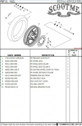 Диск колёсный передний 17"× 3.00" 5отв.× d150 SYM WOLF (T2) 250i [ЦВЕТ: BLACK MATT GY-7520U] 