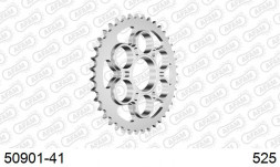 50901-41 звезда задняя DUCATI 1200 Monster, Panigale (ведомая) стальная, 525, AFAM