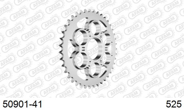 50901-41 звезда задняя DUCATI 1200 Monster, Panigale (ведомая) стальная, 525, AFAM