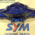Облицовка руля передняя SYM ORBIT 50 [ЦВЕТ: BLUE BU-289]