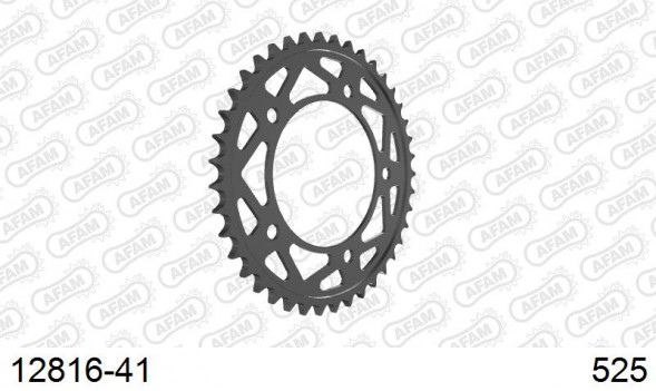 12816-41 звезда задняя YAMAHA YZF 1000 (ведомая) стальная, 525, AFAM (JTR1877.41)