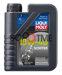 Минеральное моторное масло для скутеров LIQUI MOLY MOTORBIKE 4T SCOOTER 10W-40 [1л] (11/2022)