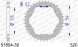 51804-39 звезда задняя DUCATI 1098 R, S, Corse, Panigale, (ведомая) алюминиевая для адаптера PCD, 520, AFAM