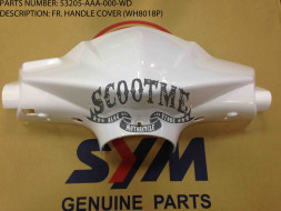 Облицовка руля передняя SYM ORBIT 50 [ЦВЕТ: WHITE WH8018P]