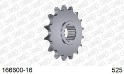 166600-16 звезда передняя BMW F650 GS, BMW F800 GS (ведущая) стальная, 525, AFAM (JTF704.16 wrong)