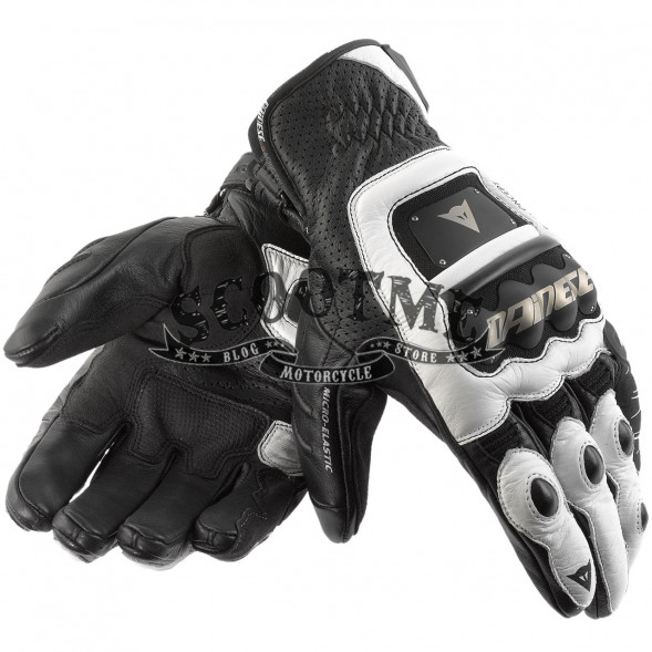 Перчатки Guanto 4-Stroke Dainese (NERO/BIANCO/BIANCO)
