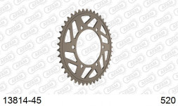 13814-45 звезда задняя SUZUKI GSX 1000, YAMAHA YZF (ведомая) алюминиевая, HARD, AFAM (JTA486.45 wrong)