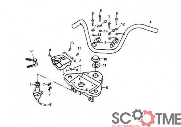 Замки комплект SYM XS125-K [000]