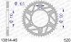 13814-46 звезда задняя SUZUKI GSX 1000, YAMAHA YZF (ведомая) алюминиевая, HARD, AFAM (JTA486.46 wrong)
