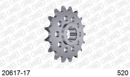 20617-17 звезда передняя HONDA NC 750 (ведущая) стальная, 520, AFAM (JTF1373.17)