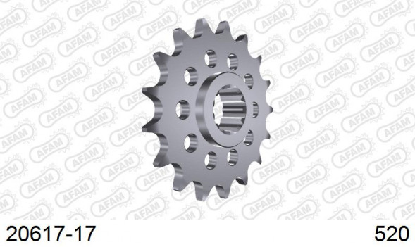 20617-17 звезда передняя HONDA NC 750 (ведущая) стальная, 520, AFAM (JTF1373.17)