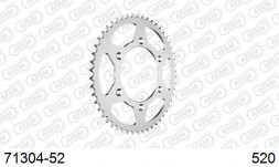 71304-52 звезда задняя KTM EXC, KTM SX, XC, HUSQVARNA FC (ведомая) стальная, 520, AFAM (JTR897.52)