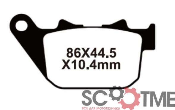 SNT-F084 Тормозные колодки дисковые мото YONGLI Sintered (FDB2180ST)