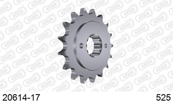 20614-17 звезда передняя HONDA VT 750 (ведущая) стальная, 525, AFAM (JTF1372.17)