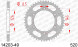 14203-49 звезда задняя KAWASAKI KLX, SUZUKI DR-Z, RM 250 (ведомая) стальная, 520, AFAM (JTR808.49)