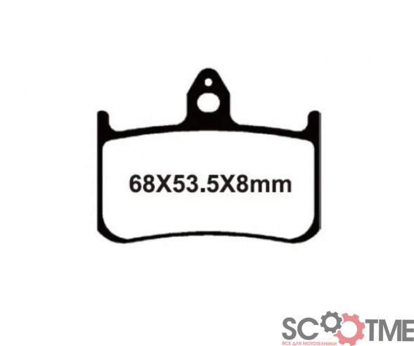 SNT-F121 Тормозные колодки дисковые мото YONGLI Sintered (FDB533ST)