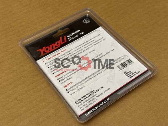 SNT-F169 Тормозные колодки дисковые мото YONGLI Sintered (FDB2124ST)