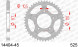 14404-45 звезда задняя SUZUKI GSF, GSX , SUZUKI SV 650 (ведомая) стальная, 525, AFAM (JTR807.45)