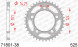 71801-38 звезда задняя KTM RC 8, KTM SM 990 Supermoto (ведомая) стальная, 525, AFAM (JTR898.38)