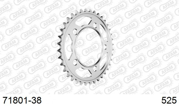 71801-38 звезда задняя KTM RC 8, KTM SM 990 Supermoto (ведомая) стальная, 525, AFAM (JTR898.38)