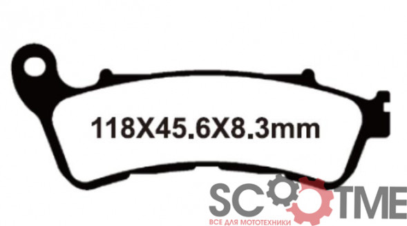 SNT-F178 Тормозные колодки дисковые мото YONGLI Sintered (FDB2196ST)