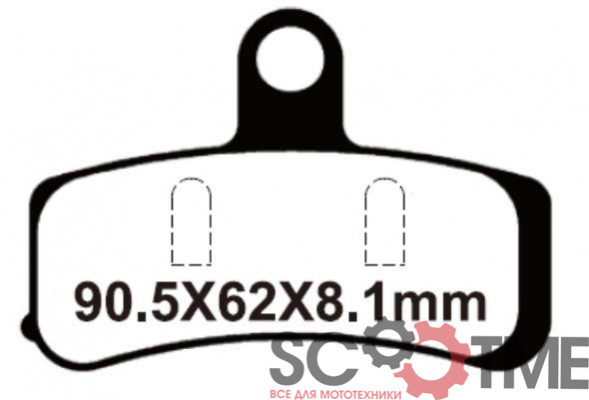 SNT-F213 Тормозные колодки дисковые мото YONGLI Sintered (FDB2250ST)
