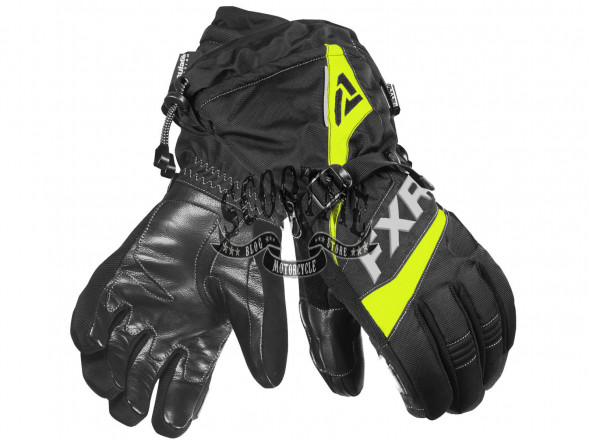 Перчатки снегоходные FXR FUEL 20 (Цвет: Black/Hi Vis)