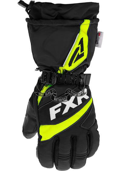 Перчатки снегоходные FXR FUEL 20 (Цвет: Black/Hi Vis)