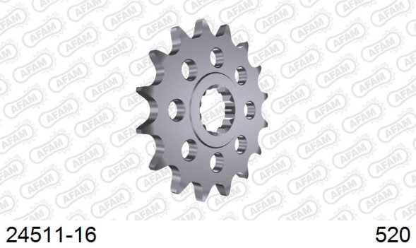 24511-16 звезда передняя KAWASAKI ZX 6 R ZX636 (ведущая) стальная, 520, AFAM (JTF1536.16)