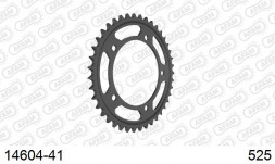 14604-41 звезда задняя KAWASAKI KLV 1000, SUZUKI GSX 750, 1000 (ведомая) стальная, 525, AFAM (JTR1792.41)