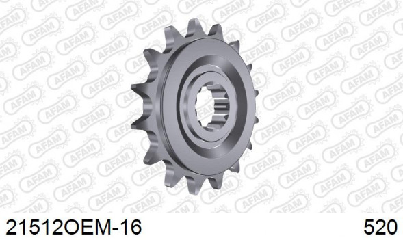21512OEM-16 звезда передняя YAMAHA XJ 6 Diversion (ведущая) стальная с демпфером, 520, AFAM (JTF1595.16)
